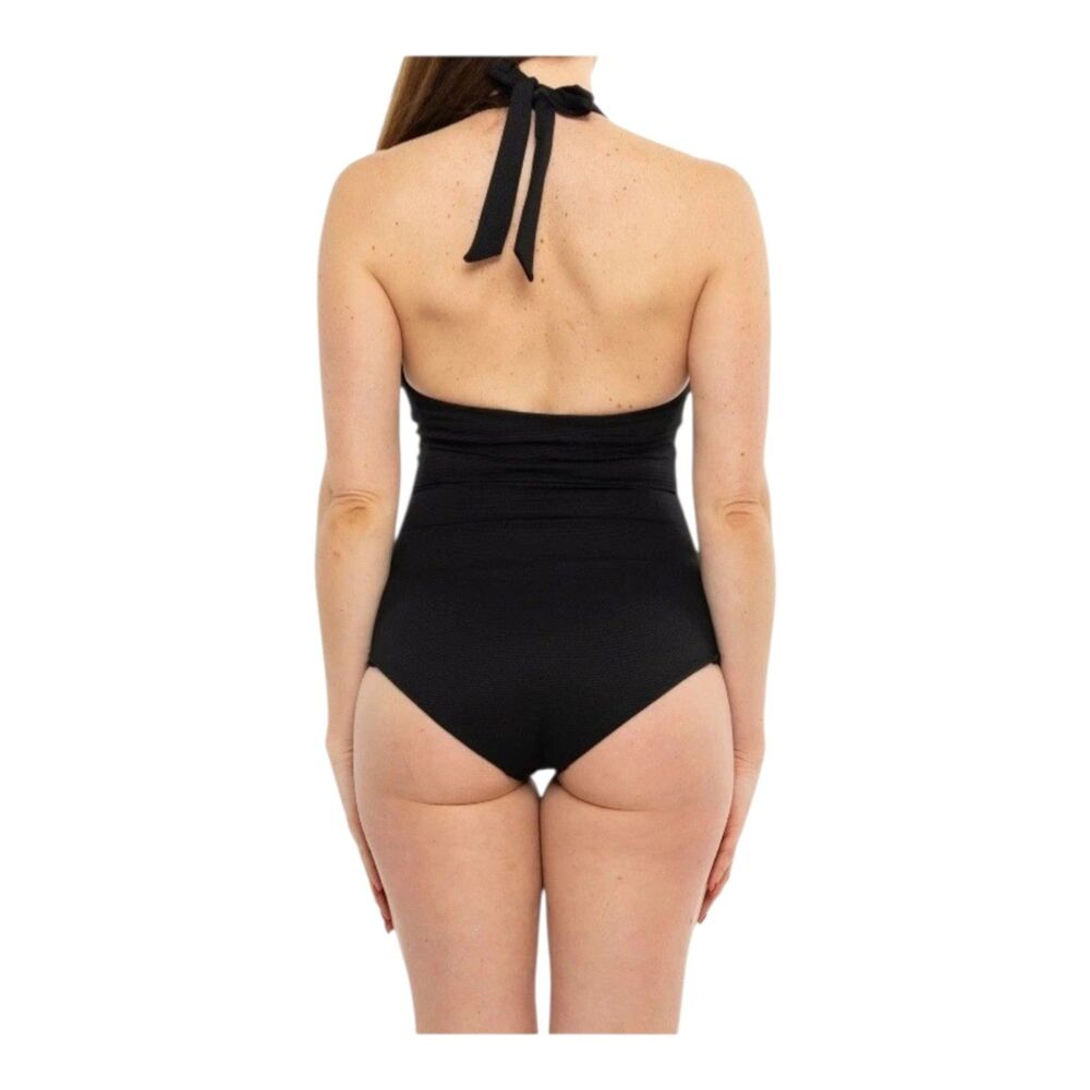Spanx Shaping Halter One Piece Swimsuit Very Black 50684R XL - Picture 7 of 8